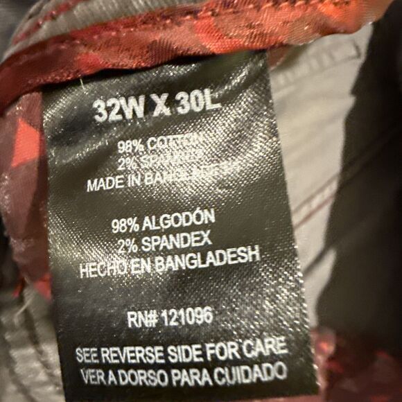 English Laundry Mens 5 Pocket Stretch Chino Pants Size 32x30 Gray Straight Fit - Picture 8 of 12